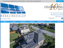 Tablet Screenshot of baselinesolar.com